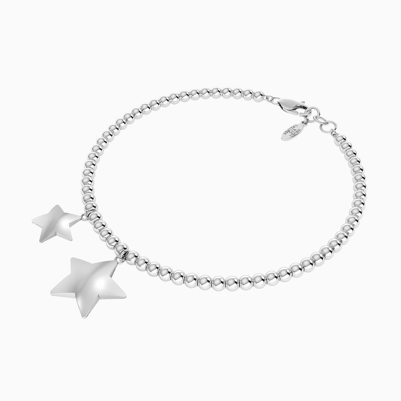 Waves by L'azurde Stars Charm Bracelet In Silver - Image 3